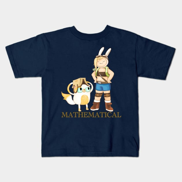 Mathematical, Fionna and Cake, Adventure Time fan art Kids T-Shirt by art official sweetener